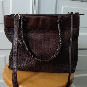Cole Haan woven leather purse